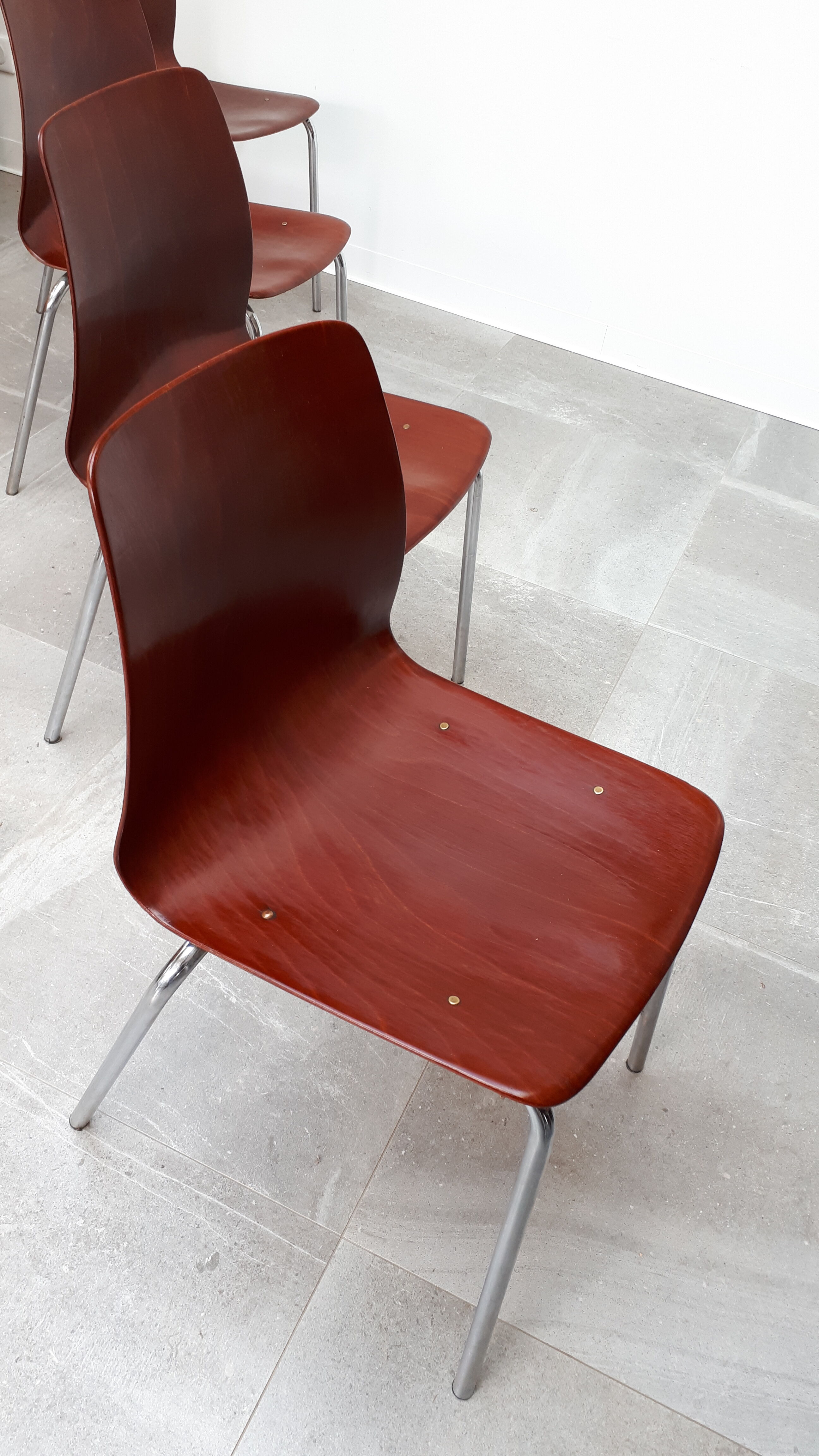 Set of 4 chairs Pagholz 60s