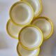 6 Biarritz earthenware soup plates