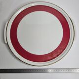 Plat de présentation en porcelaine Suisse de Langenthal, vintage, décor empire, 33 cm