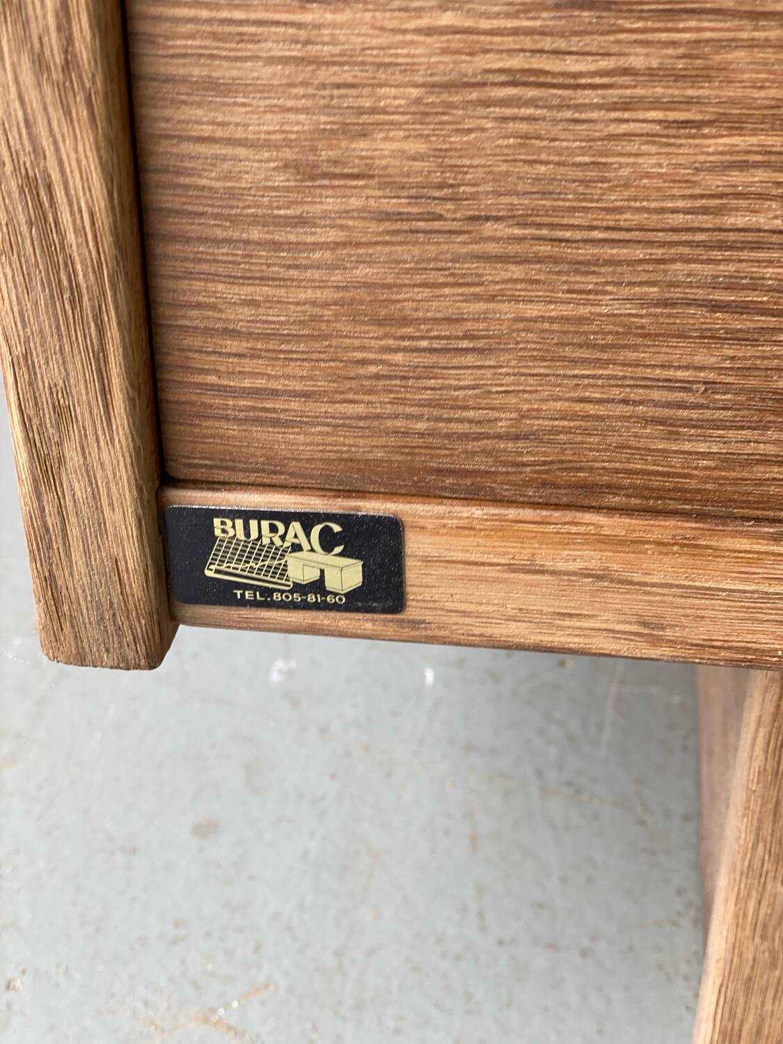 Vintage Burac desk from the 50s in renovated wood