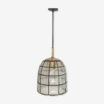 Mid-century glass ceiling lamp / pendant by Limburg (Model 4184), Germany, 1960s