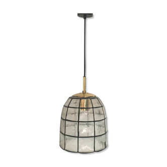 Mid-century glass ceiling lamp / pendant by Limburg (Model 4184), Germany, 1960s