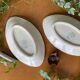 Paire de beurriers anciens en faïence de Villeroy & Boch