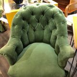 Pair toad armchairs