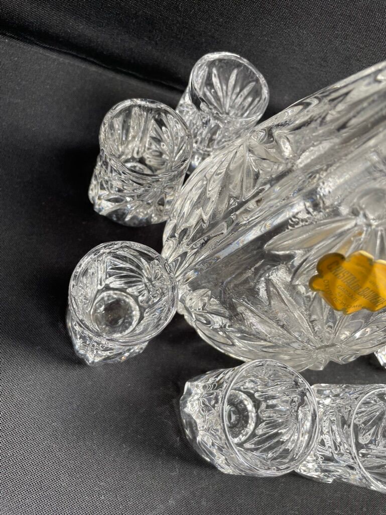 Service à liqueur en cristal de Bavière – Milieu XXème