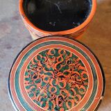 Old vintage lacquer box Asia Burma China