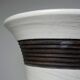 Large modern Raku lamp in beige and brown by Keramos Sèvres - René Hénon
