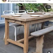 N052 table de ferme rénovée