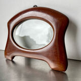 Art nouveau mahogany wooden frame measurements 18.5 cm x 15 cm  opening 12 cm x 7.5 cm