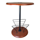 Wooden side table with magazine rack