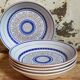Five vintage MBFA PORNIC ceramic soup plates Daphné service