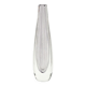 Grand vase en verre rayé scandinave du milieu du siècle par Vicke Lindstrand pour Kosta, Suède, années 1950.