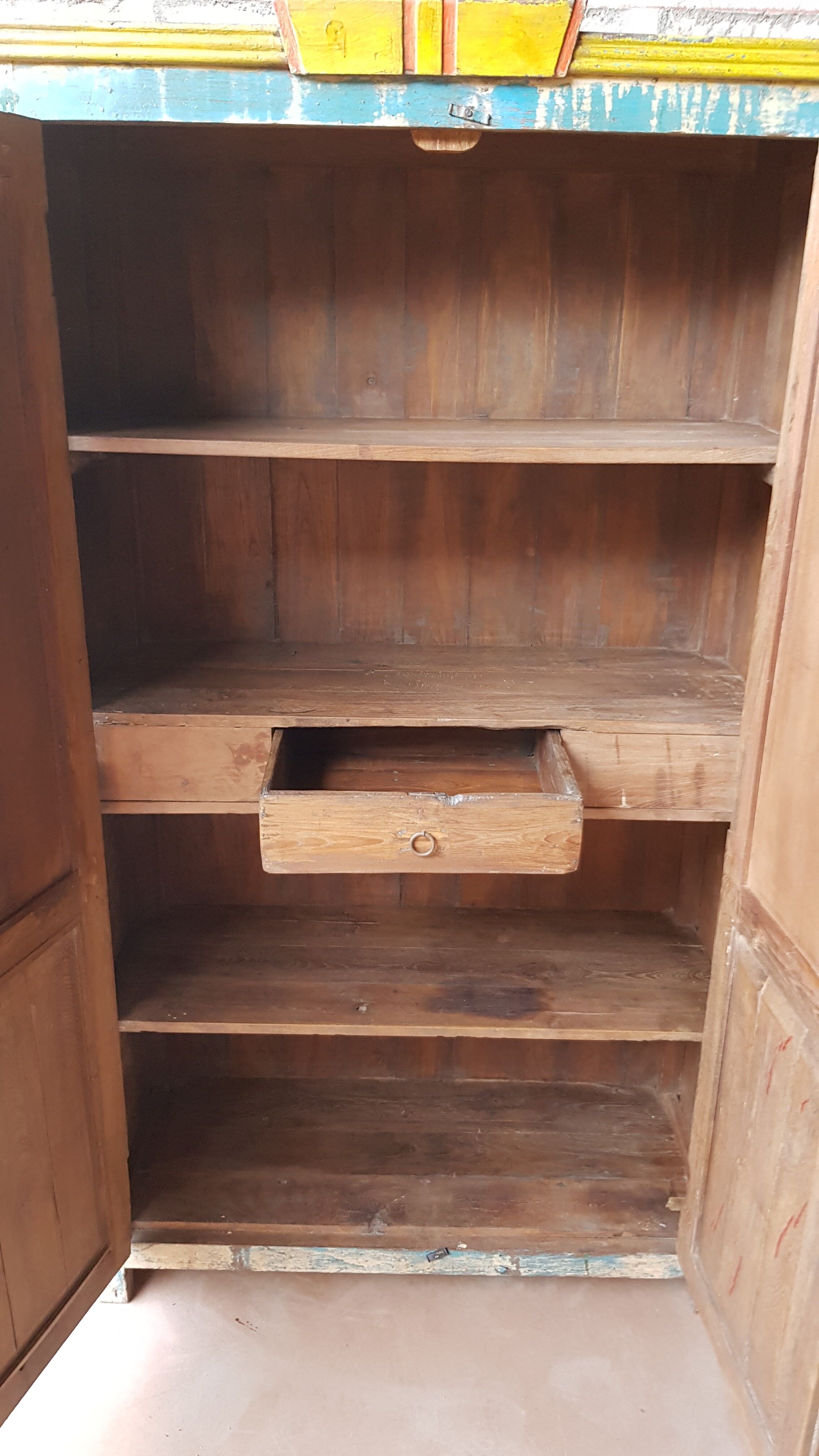 Burmese teak cupboard cabinet