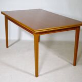 Extending Danish Mid-Century Teak Dining Table, 1960s