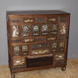 Indochinese Cabinet with Mother-of-Pearl Inlay, late 19th century