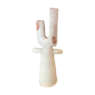 Terracotta candle holder