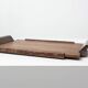 French Art Deco Cerused Oak Serving Tray with Raised Handles, 1920s