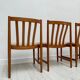 1960s Set of 4 Vintage Teak Dining Chairs by Slagelse Møbelværk