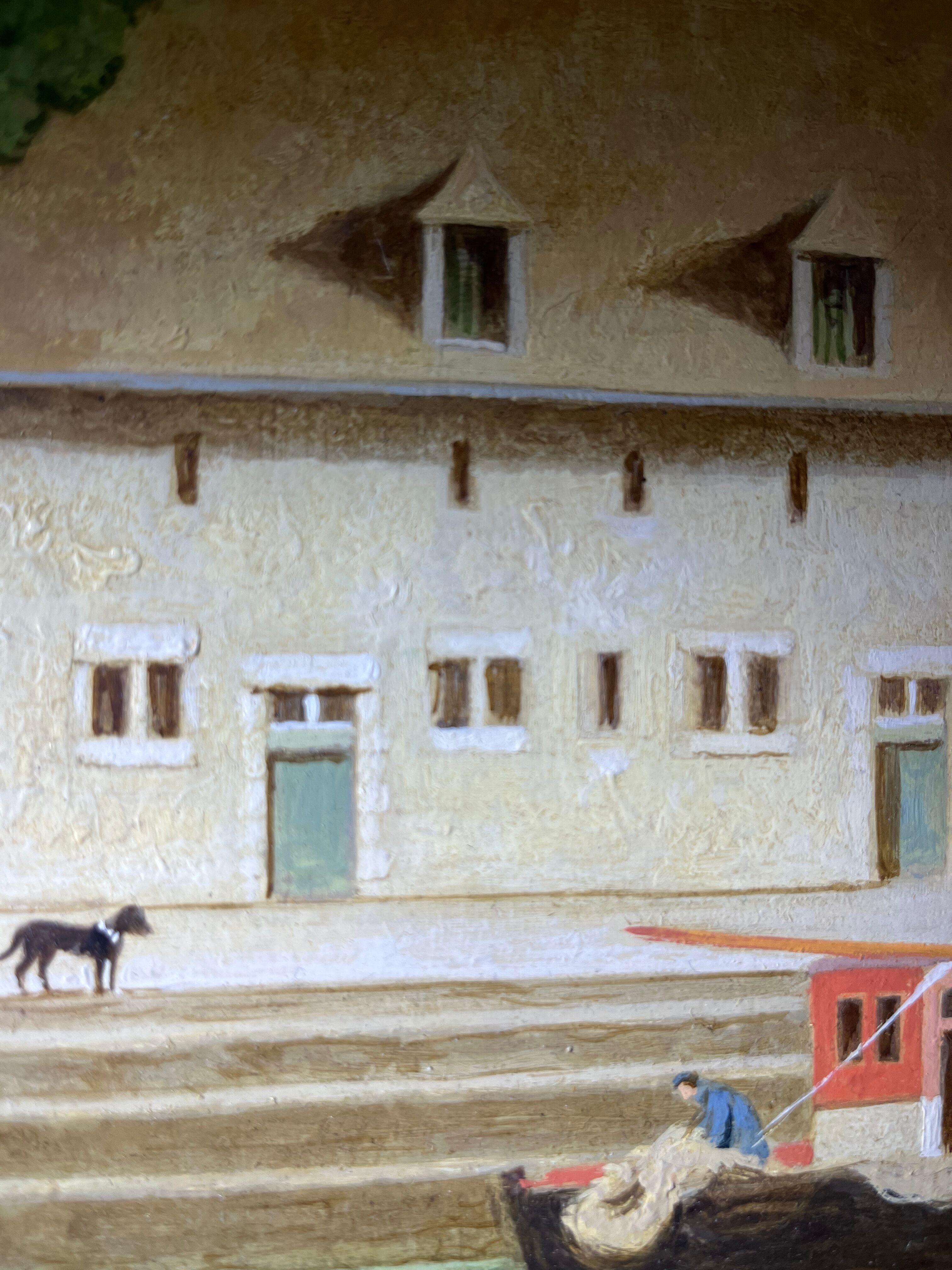 Painting by Pierre Bazire, honfleur