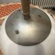 Bauhaus pendant lamp - opaline and metal