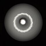 Vintage swirling glass pendant lamp from Murano, Italy, 1970s.