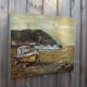 Marine oil on canvas signed