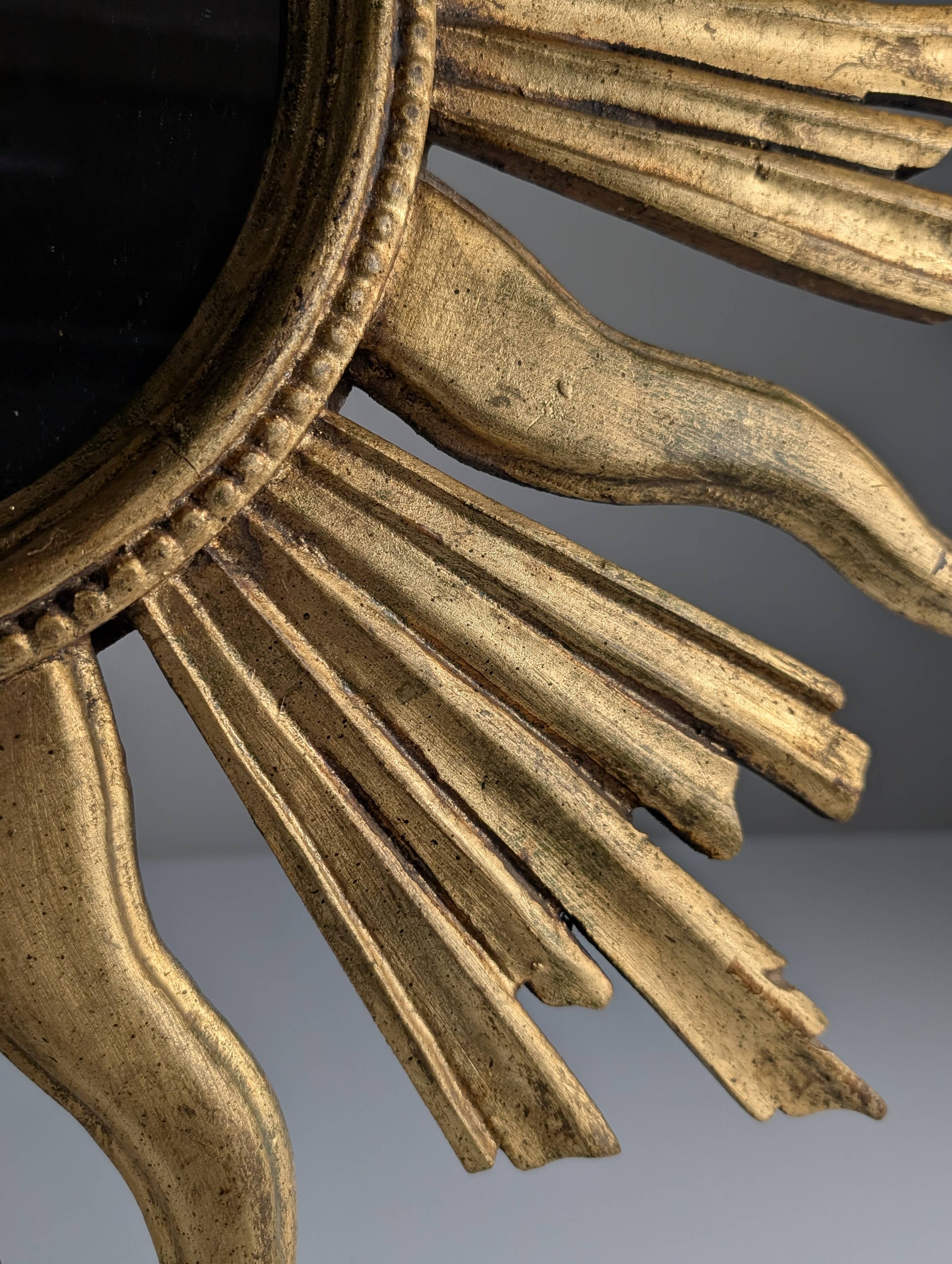 Giltwood Sunburst Mirror, 1960s