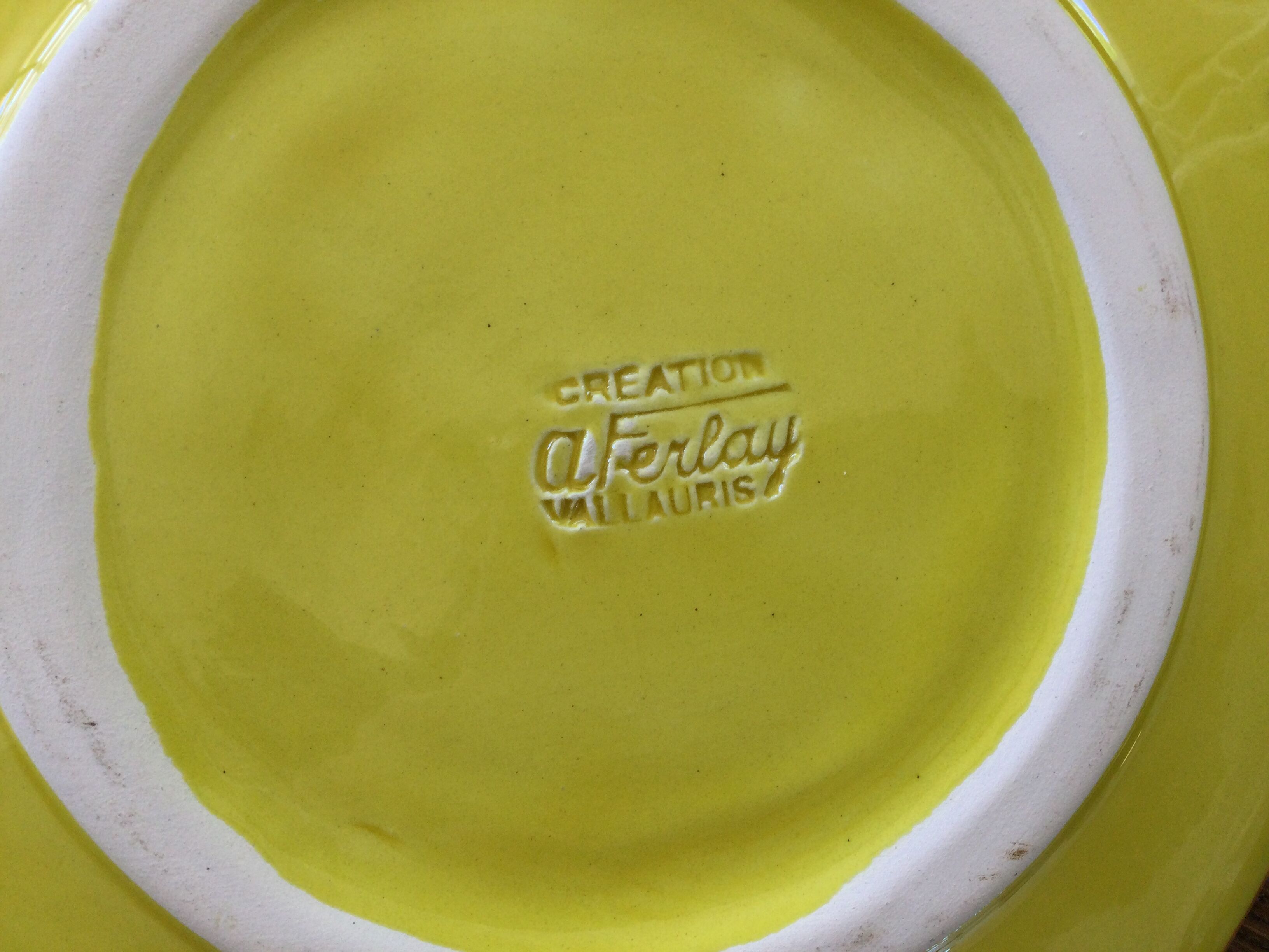 Dessert plate creation Ferlay Vallauris