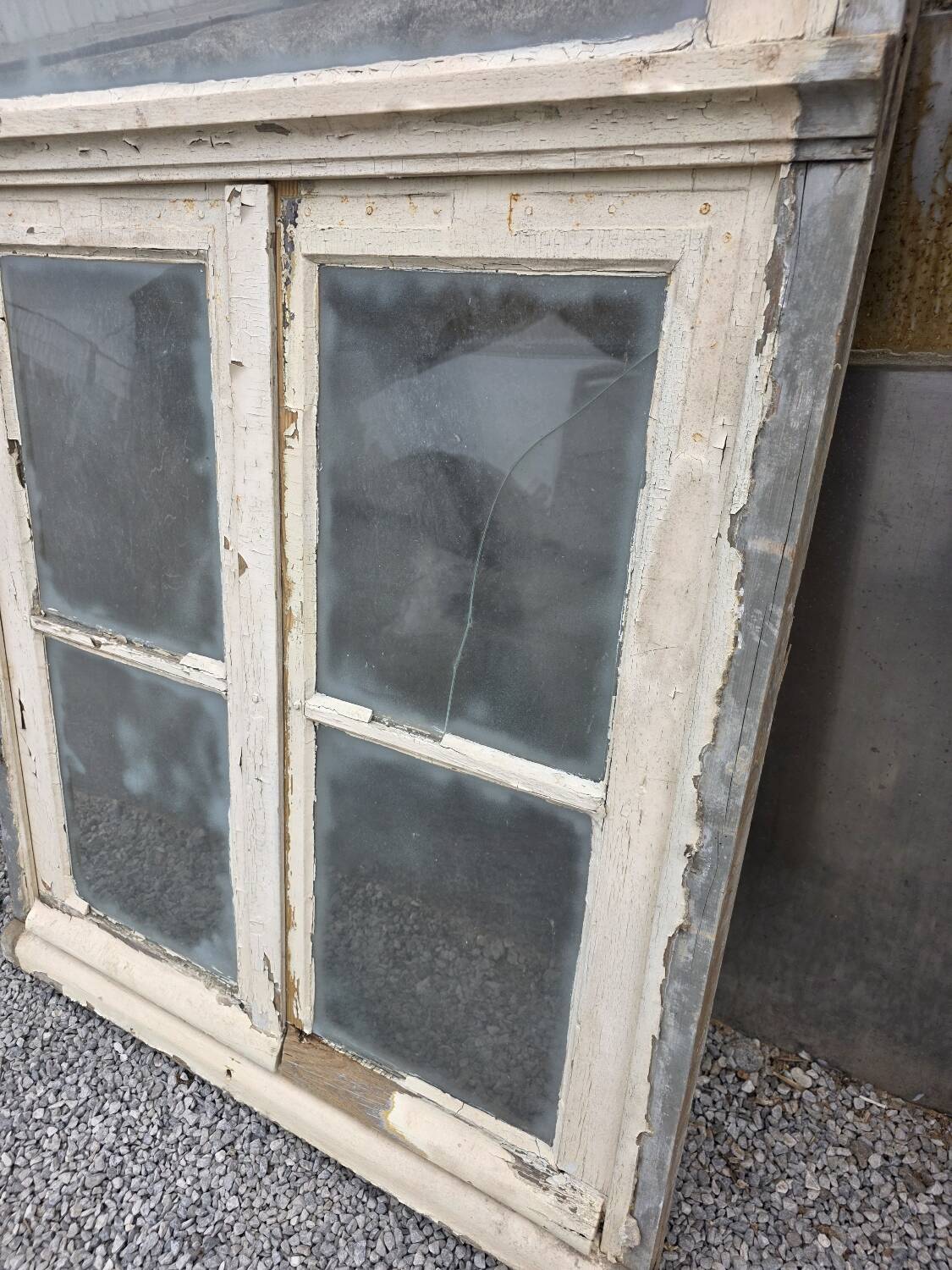 Old window with frame