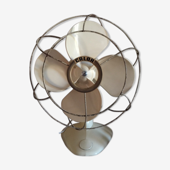 Ventilateur vintage plastique beige