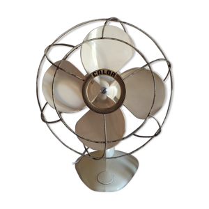 Ventilateur vintage plastique beige