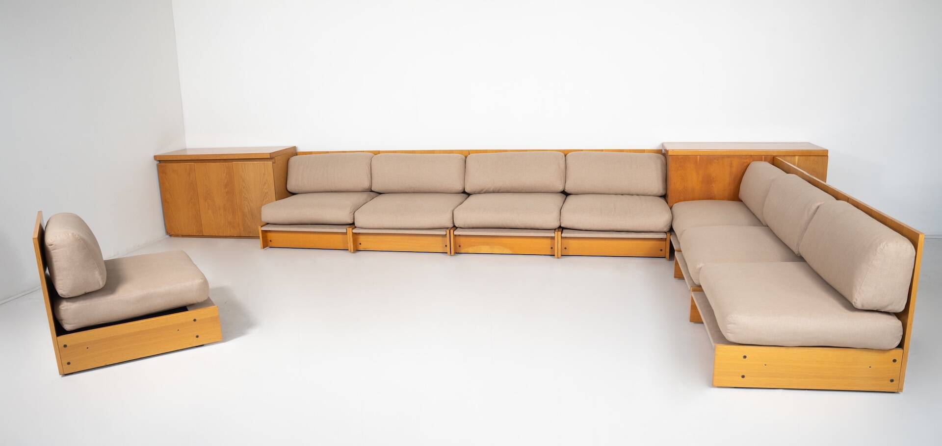 Mid-Century Modern Modular Seating Set, Italy, 1960s - New Upholstery