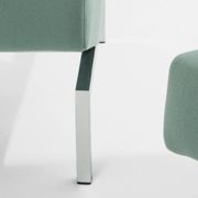 Pierre Paulin pair of CM236 satin chrome armchairs from 1960.