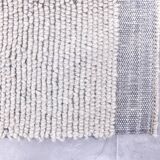 7x10 Light Blue Wool Handmade Woshable Moroccan Rug, 206x304Cm