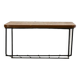 Swedish metal and teak hanging bedside table