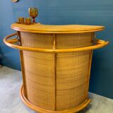 Vintage rattan bar