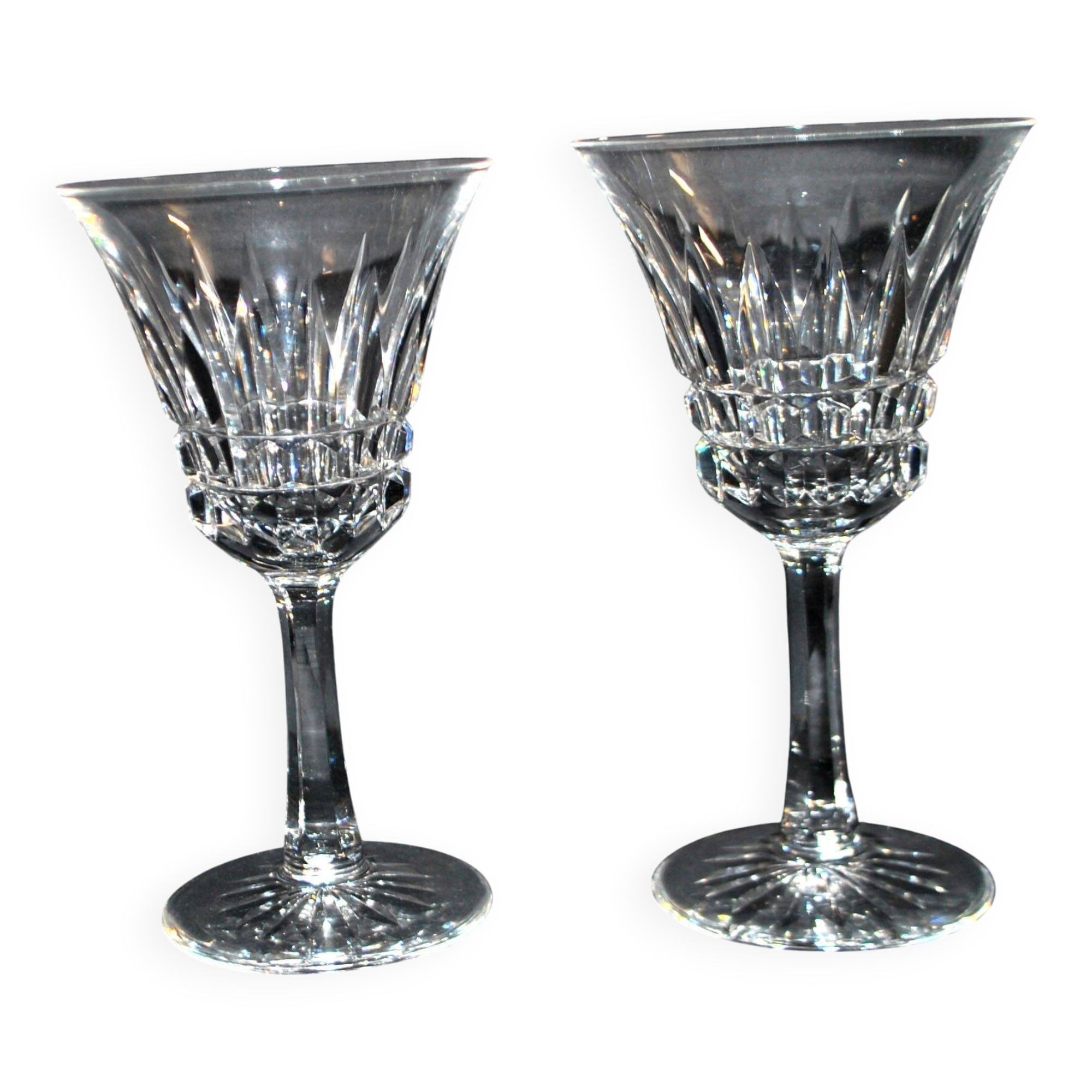 Villeroy Boch set of 2 cut crystal wine glasses model Royal Buckingham 14.5 cm