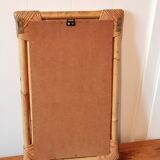 Rattan mirror