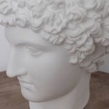 Greek head in waxed white plaster