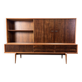 Oswald Vermaercke Paola rosewood highboard for V-Form Belgium 1959