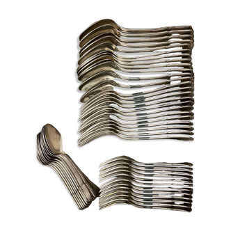 Ercuis silver plated cutlery set 46 pieces