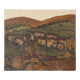 Huile sur toile – Paysage village – Boulinguez, 1972