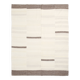 Cream & Brown Large Kilim Rug, 255x313Cm