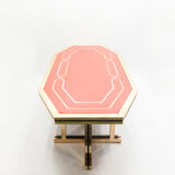 Red brass lacquered table  1970