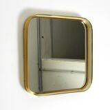 Beautiful original Mid Century Modern "Zier-Form" wall mirror with heavy br