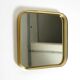 Beautiful original Mid Century Modern "Zier-Form" wall mirror with heavy br