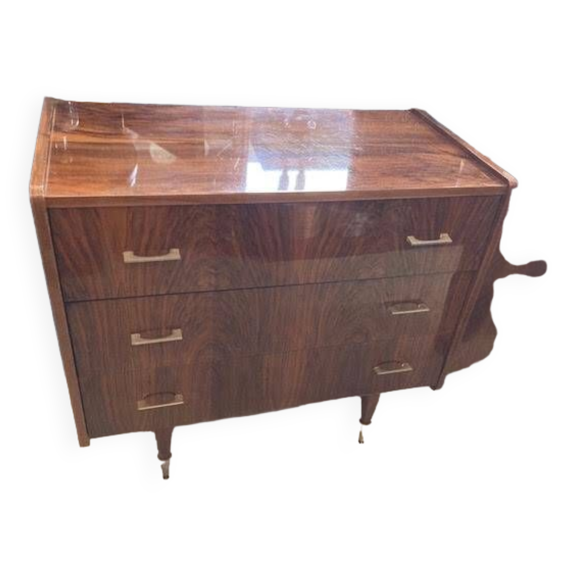 Commode 3 tiroirs en Formica