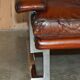 Restored suite Tim Bates for Pieff Mandarin leather chrome hardwood.