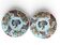 Japon, paire assiettes polylobées porcelaine polychrome XIXème