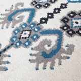 Rug in Blue and White Tones 181x90cm